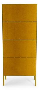 Vitrină Tenzo Uno, lățime 76 cm, galben