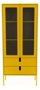 Vitrină Tenzo Uno, lățime 76 cm, galben