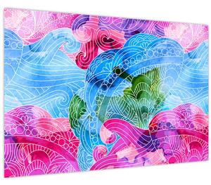 Tablou - Valuri colorate (90x60 cm)