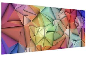 Tablou - Abstracția poligonală (120x50 cm)