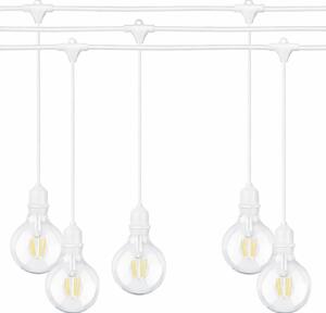 Ghirlanda luminoasa ALBA 15 m. cu 15 becuri mari G95 LED E27 interconectabila