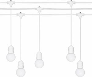 Ghirlanda luminoasa ALBA 15 m. cu 15 becuri G45 1W LED E27 interconectabila