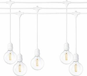 Ghirlanda luminoasa ALBA 15 m. cu 15 becuri mari G95 LED E27 interconectabila