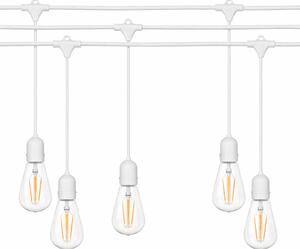 Ghirlanda luminoasa ALBA 15 m. cu 15 becuri mari ST64 4W LED E27 interconectabila
