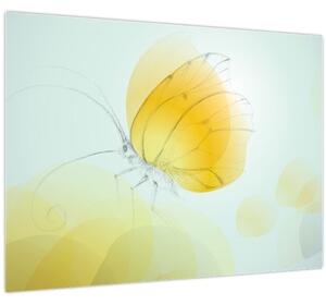 Tablou - Fluturele galben (70x50 cm)
