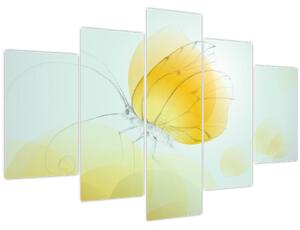 Tablou - Fluturele galben (150x105 cm)
