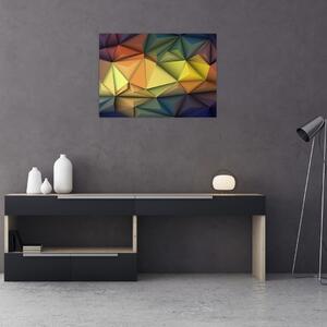 Tablou - Abstracție 3D poligonală (70x50 cm)