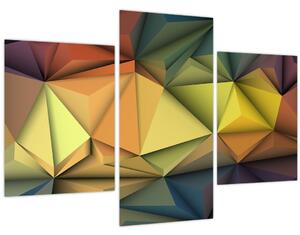 Tablou - Abstracție 3D poligonală (90x60 cm)