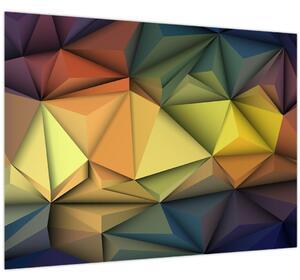 Tablou - Abstracție 3D poligonală (70x50 cm)