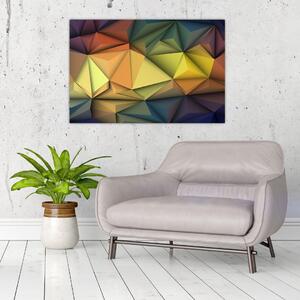 Tablou - Abstracție 3D poligonală (90x60 cm)