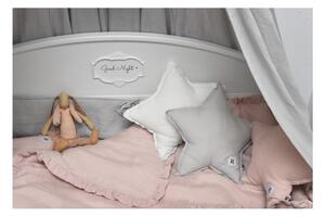 Set păturică matlasată din in și pernă pentru copii BELLAMY Dusty Pink, 80 x 100 cm, roz