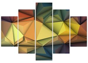 Tablou - Abstracție 3D poligonală (150x105 cm)