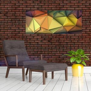 Tablou - Abstracție 3D poligonală (120x50 cm)