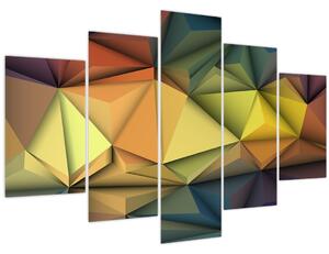Tablou - Abstracție 3D poligonală (150x105 cm)