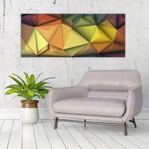 Tablou - Abstracție 3D poligonală (120x50 cm)