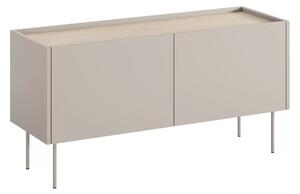 Comodă TV Desin 120 cm cu picioare metalice - cașmir / stejar nagano
