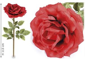 Trandafir Gigant, rosu, lungime 113cm, O 40 cm