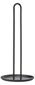 Suport din plută pentru rolele de bucătărie Zone Singles, înălțime 32 cm, negru