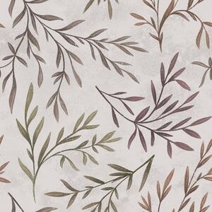 Tapet Ramuri multicolore cu frunze pe un fundal deschis, Tapet natura, Tapet frunze, a00936v3 : Uwalls.ro