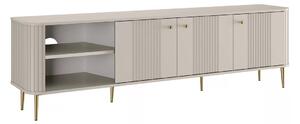 Comodă TV Vesper 3D 187 cm - cașmir / picioare aurii