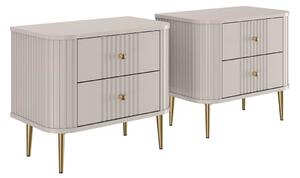 Set noptiere Vesper 56 cm - cașmir / picioare aurii