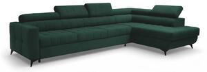 Colțar extensibil Nardo Maxi dreapta - velur verde Bluvel 78