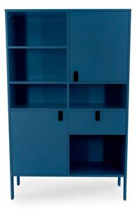 Bibliotecă Tenzo Uno, înălțime 176 cm, albastru petrol