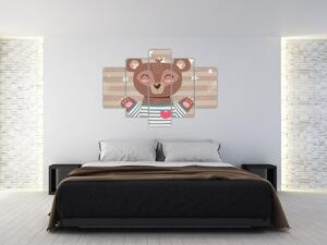 Tablou - Ursulețul iubitor (150x105 cm)