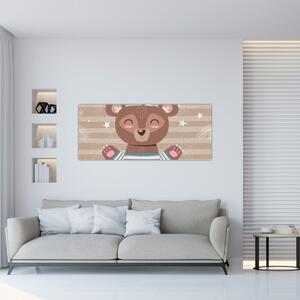 Tablou - Ursulețul iubitor (120x50 cm)