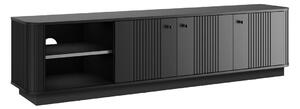 Comodă TV Vesper 3D 187 cm - negru / mânere negre