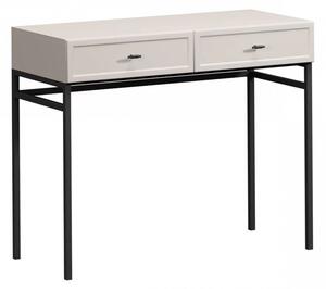 Consolă cu sertare Lorini 100 cm - cașmir / mânere negre T-bar / cadru