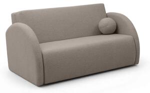 Canapea extensibilă cu 3 locuri și spațiu de depozitare Nubi 140 cm - bouclé bej Quelle 16