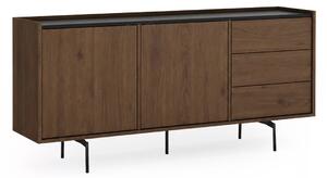 Comodă cu sertare Zenar 170 cm - nuc elegant / negru