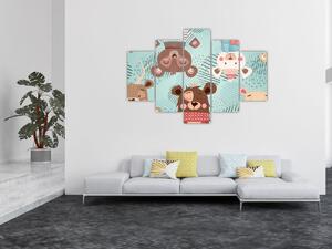 Tablou - Ursuleții veseli (150x105 cm)