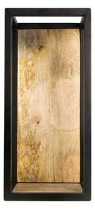 Poliță perete cu detalii din lemn de mango HSM collection Caria, 25 x 55 cm
