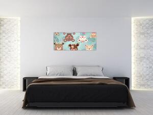 Tablou - Ursuleții veseli (120x50 cm)