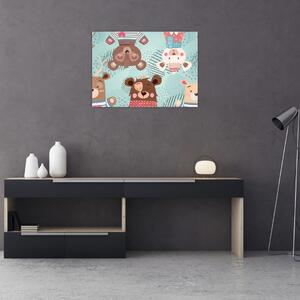 Tablou - Ursuleții veseli (70x50 cm)