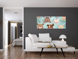 Tablou - Ursuleții veseli (120x50 cm)