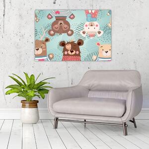 Tablou - Ursuleții veseli (90x60 cm)