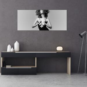 Tablou - Femeia în negru (120x50 cm)