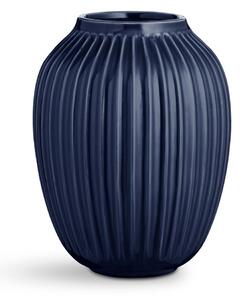 Vază din gresie Kähler Design Hammershoi, înălțime 25 cm, albastru închis