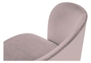 Scaun cu tapițerie de catifea Windsor & Co Sofas Aurora, roz pudră