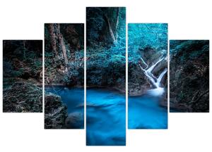Tablou - Noaptea magică în pădurea tropicală (150x105 cm)