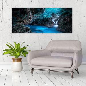 Tablou - Noaptea magică în pădurea tropicală (120x50 cm)
