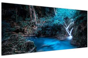 Tablou - Noaptea magică în pădurea tropicală (120x50 cm)