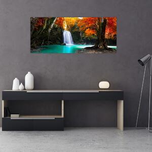 Tablou - Laguna de Smarald (120x50 cm)