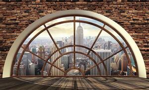 Vedere din New York City - tapet tip fereastră - 2397 - Fototapet24
