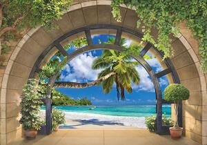 Tapet mural curbat, plajă tropicală - 11554 - Fototapet24