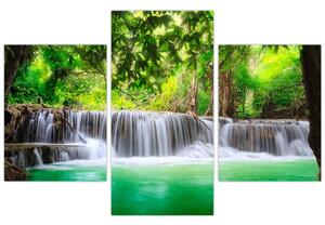 Tablou - cascada din Kanchanaburi, Thailanda (90x60 cm)