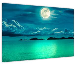 Tablou - Luna plină deasupra apei (90x60 cm)